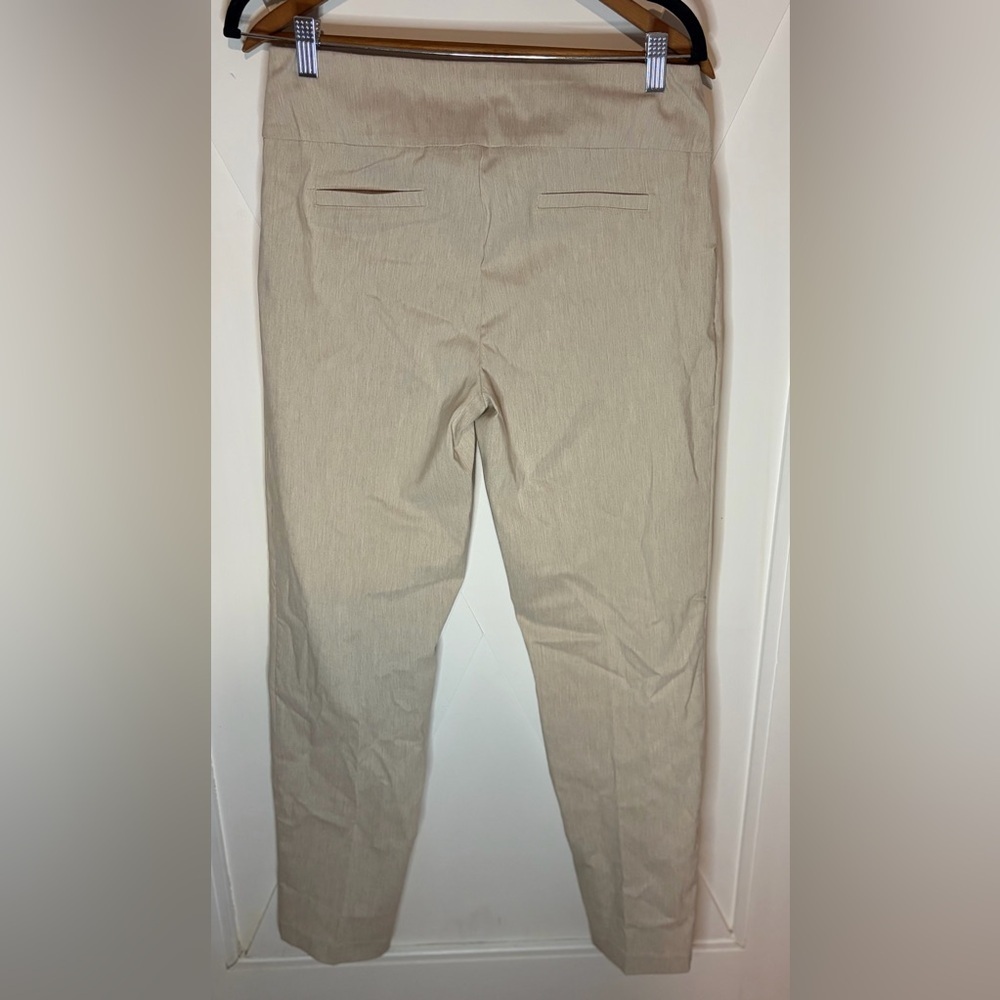 Zac & Rachel Khaki Pants Slim Leg Pull On Size 10 NWOT - Picture 8 of 8
